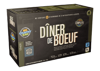 Big Country Raw nourriture crue diner boeuf